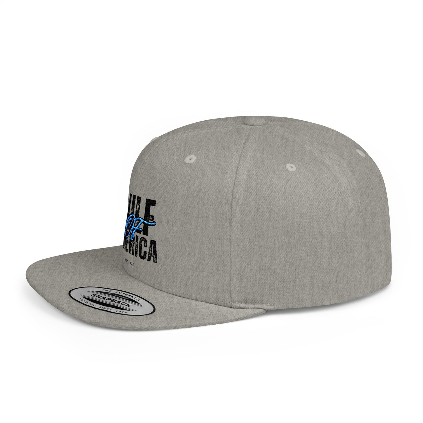 Graphic Flat Bill Snapback for Casual Vibes, Gift for Dads, Birthdays, Streetwear, Cool Accessories, Outdoor Events