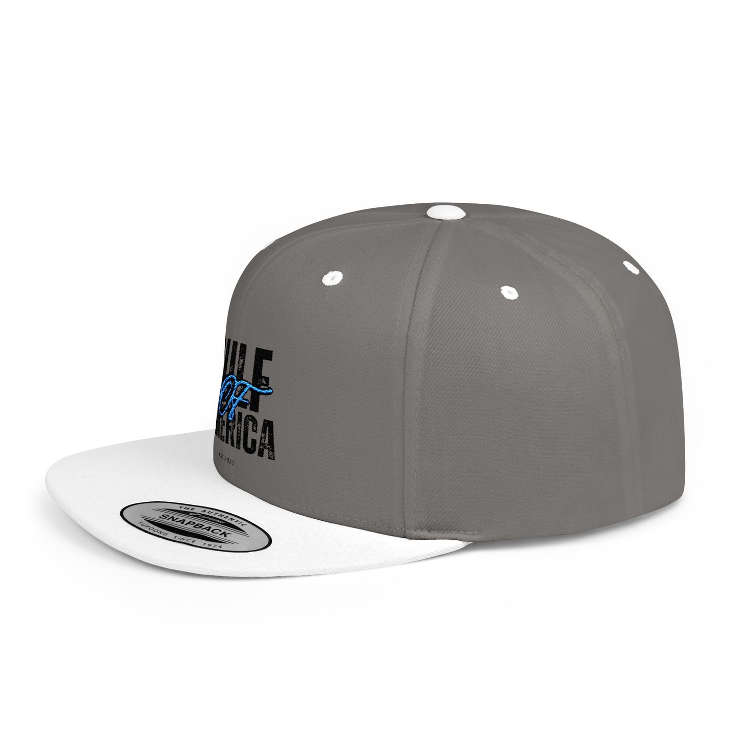 Graphic Flat Bill Snapback for Casual Vibes, Gift for Dads, Birthdays, Streetwear, Cool Accessories, Outdoor Events