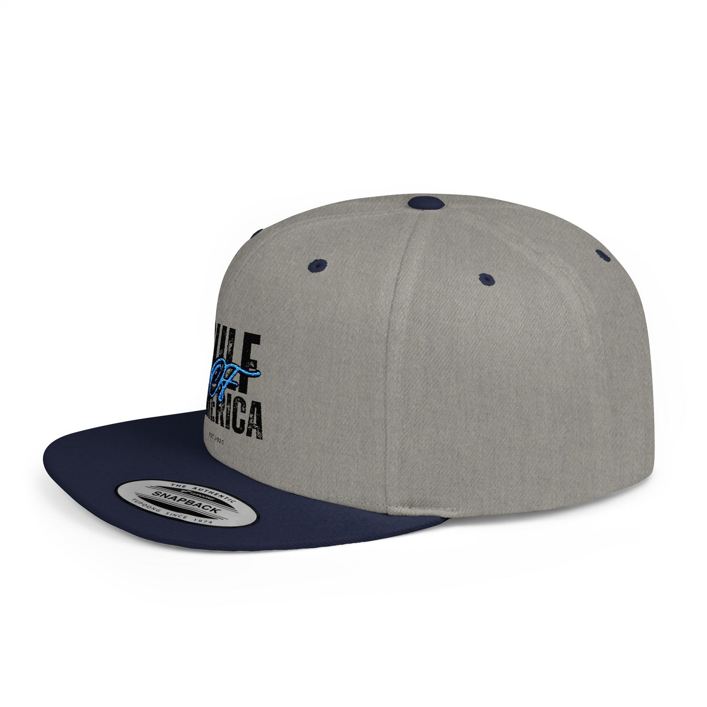 Graphic Flat Bill Snapback for Casual Vibes, Gift for Dads, Birthdays, Streetwear, Cool Accessories, Outdoor Events