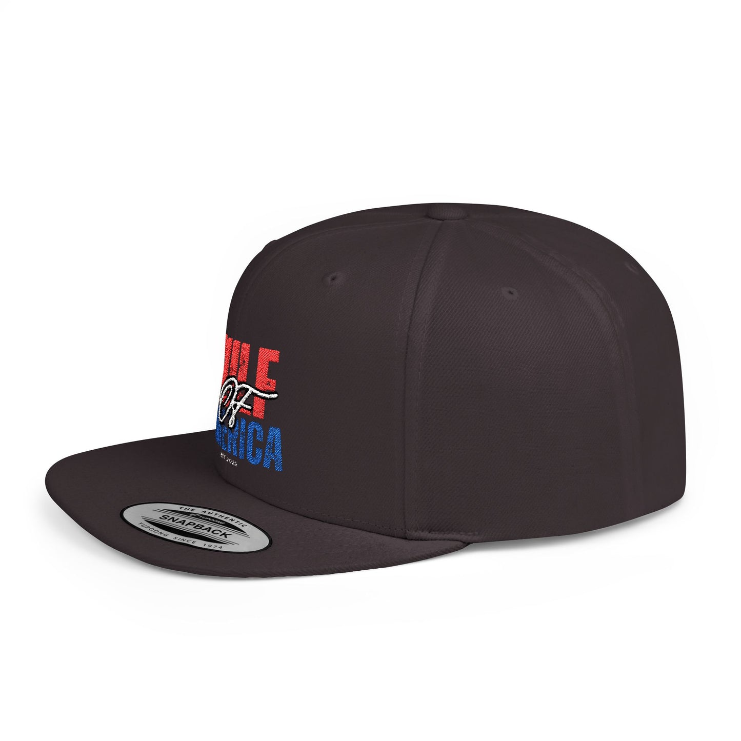 Patriotic Flat Bill Snapback - Perfect for BBQs, July 4th, and Everyday Style, Gift for Dad, USA Pride Cap, Casual Wear, Festivals