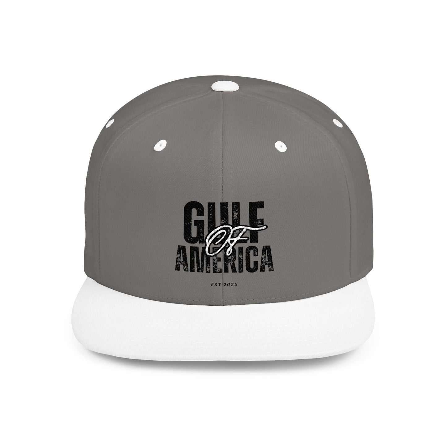GILE of America Flat Bill Snapback Hat, Trendy Cap for Casual Wear, Gift for Enthusiasts, Perfect for Summer Events, Adjustable Baseball Hat